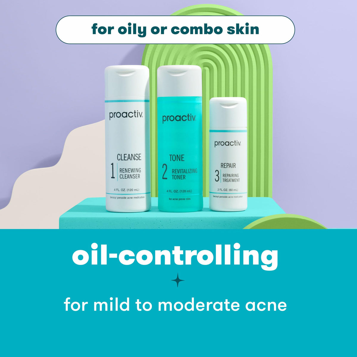 Proactiv 15-count pimple patches adhered to skin for discreet protection