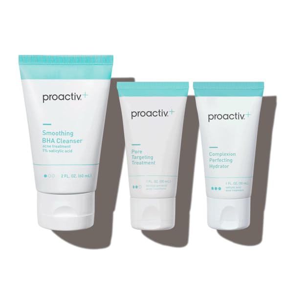 Proactiv front packaging showing the 3-step kit and benefits