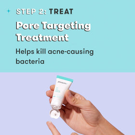 Proactiv kit components arranged on counter showing complete daily routine