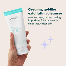 Proactiv gel-cream texture close-up showing smooth beads for gentle exfoliation