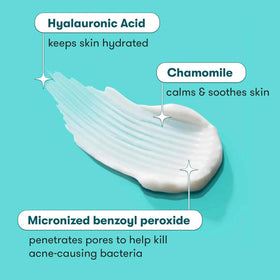 Proactiv foam texture on hand showing fast-absorbing cleansing action
