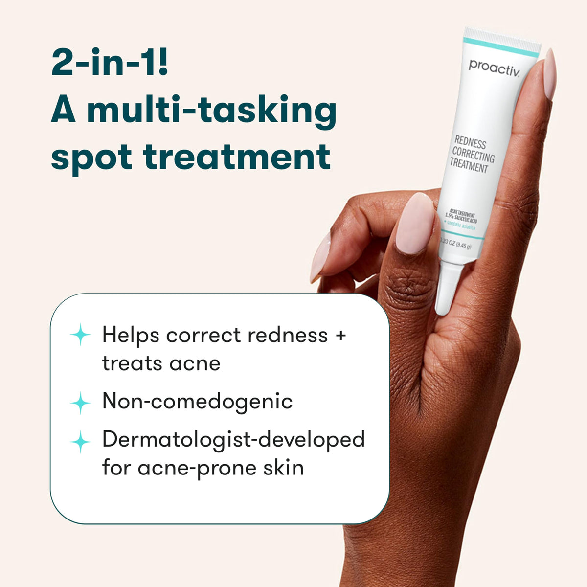 Proactiv texture close-up displaying smooth formula and salicylic acid benefits