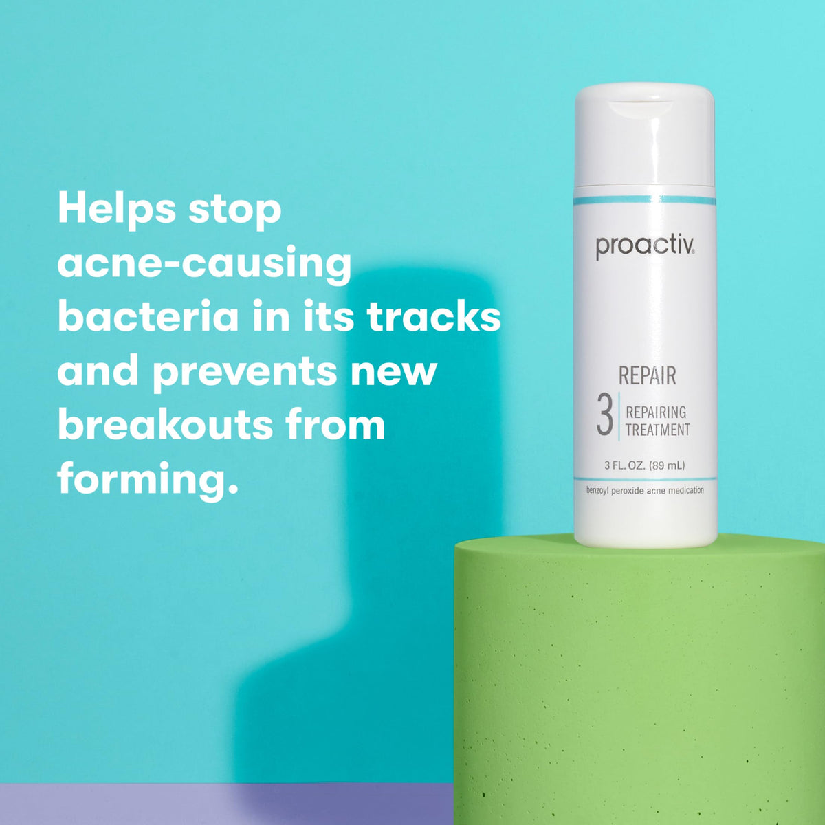 proactiv bottle next to ruler showing 3 fl oz size for travel planning