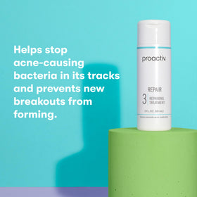 proactiv bottle next to ruler showing 3 fl oz size for travel planning
