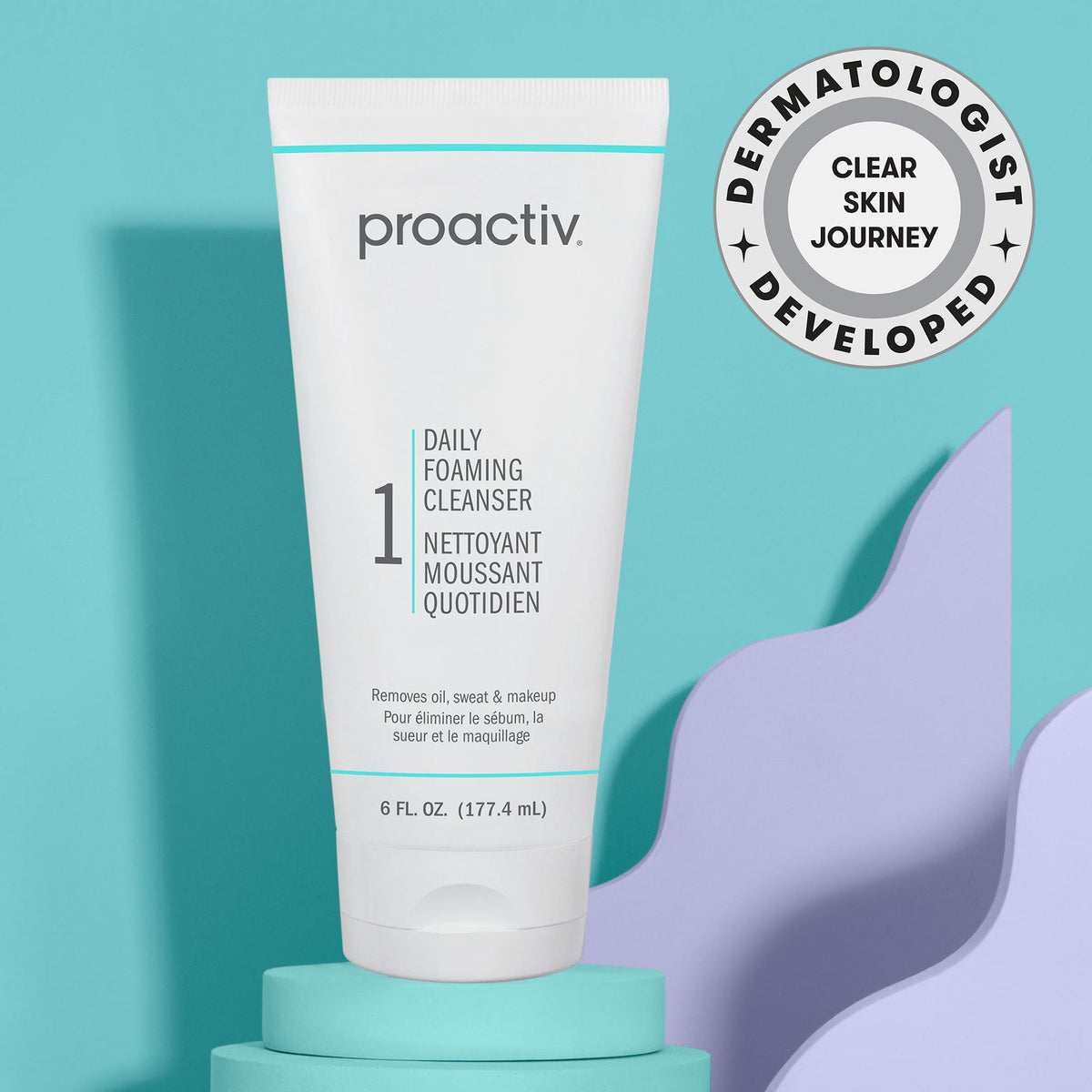 Proactiv size in hand comparison showing 6 fl oz portability and travel convenience.