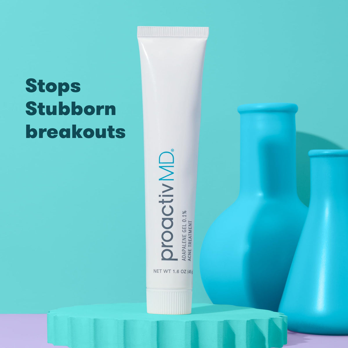 ProactivMD gel in use on jawline demonstrating targeted treatment and clearer-skin potential