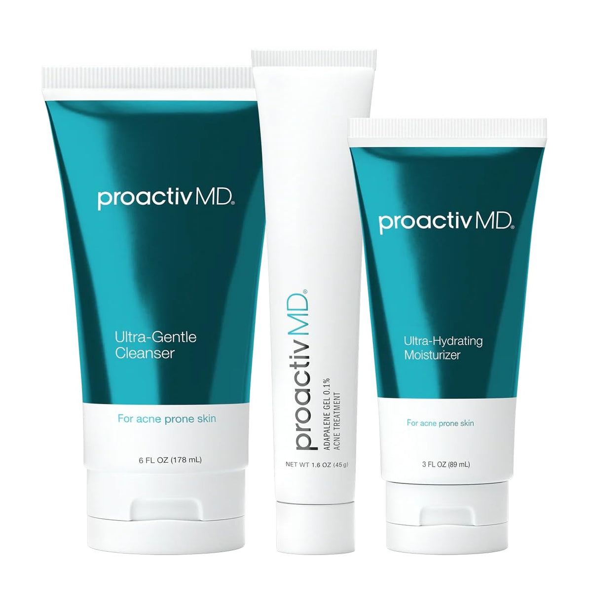 Proactiv product front packaging showing kit contents and benefits