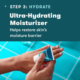Proactiv MD adapalene gel being applied in-hand, indicates easy nightly use