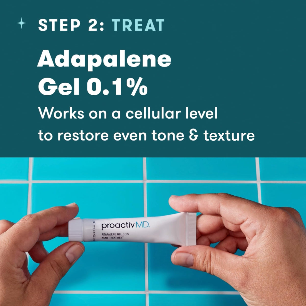 Proactiv MD three-product routine laid flat, demonstrates the daily system