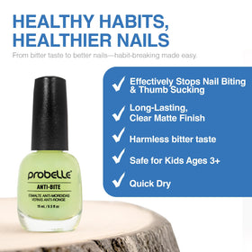 Probelle applied to child's nails with adult supervising for safety