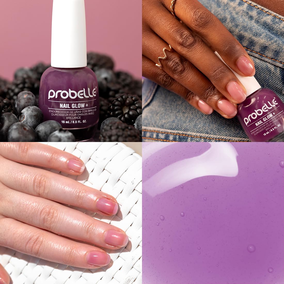 Probelle brush applicator with smooth stroke demonstrating easy, even application benefit