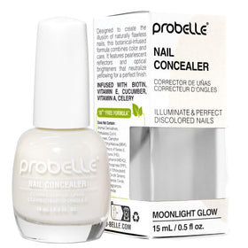 Probelle bottle front packaging showing moonlight glow finish benefit