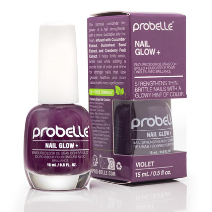 Probelle bottle front packaging showing violet jelly tint and glossy finish benefit