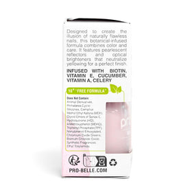 Probelle on bathroom vanity styled for quick at-home manicure benefit