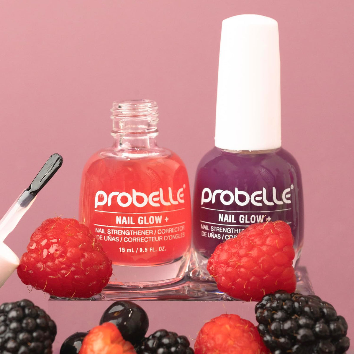 Probelle bottle on white surface showing clean aesthetic benefit
