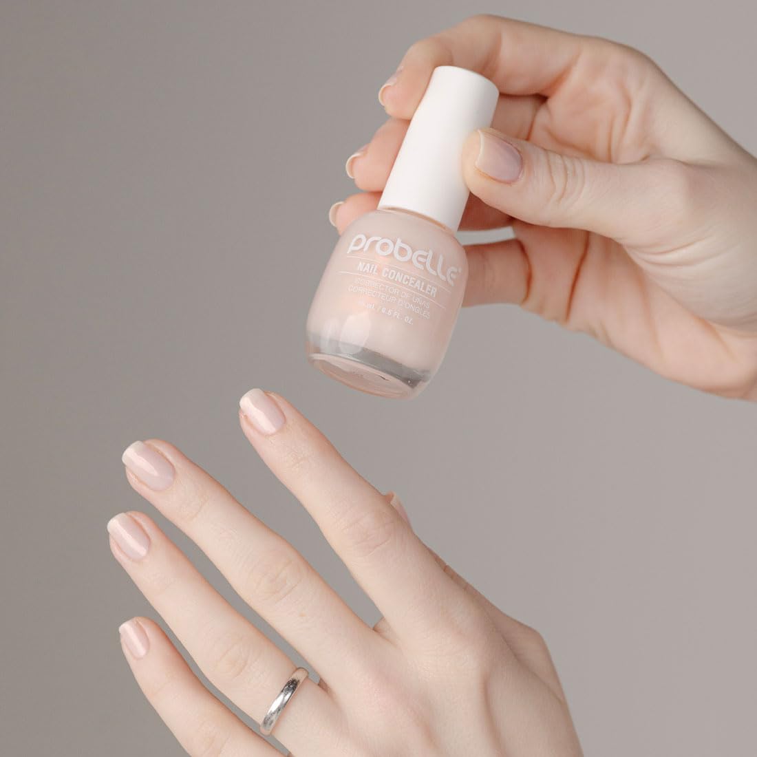 Drop of polish on white surface showing Probelle silky texture benefit
