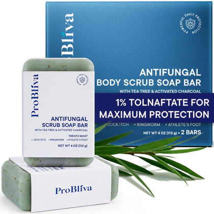 ProBliva front view of soap bars showing labeling and medicated benefits