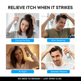 ProBliva being applied to scalp for fast itch relief benefit