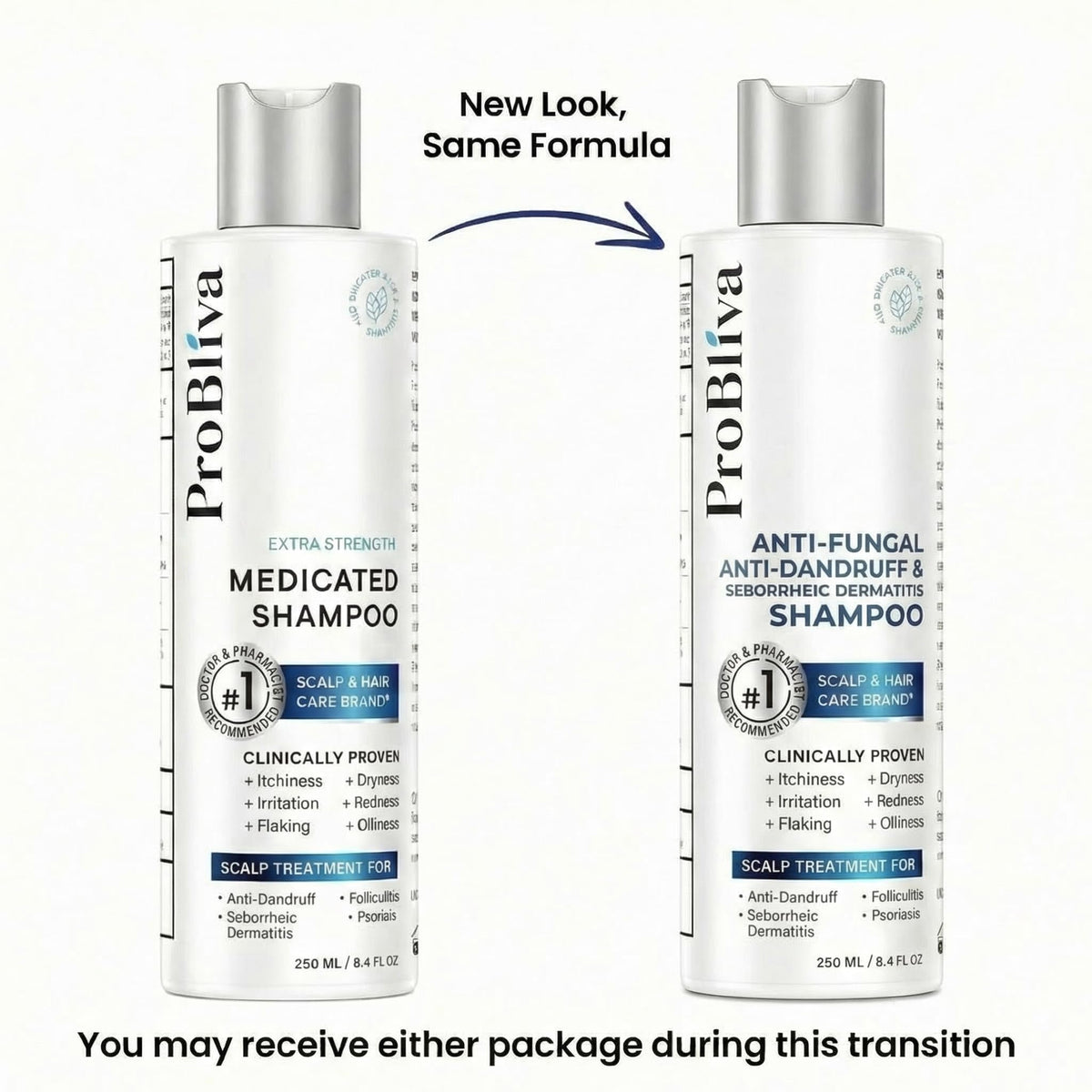 ProBliva back label with active ingredients and directions