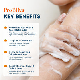 ProBliva soap close-up texture showing creamy feel and gentle cleansing