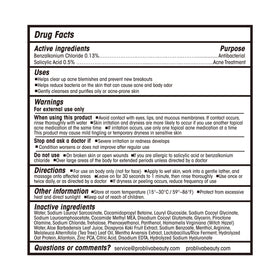 ProBliva label ingredient panel emphasizing antibacterial formulation