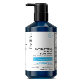 ProBliva on bathroom shelf lifestyle shot promoting daily routine use