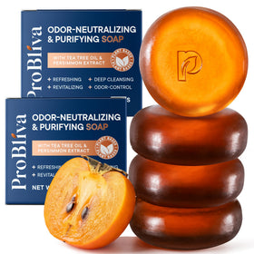 ProBliva front packaging showing persimmon soap and clear benefit of odor control