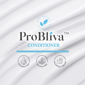 ProBliva smoothing hair in lifestyle scene for softer, more manageable styling