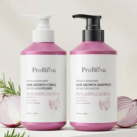 ProBliva on bathroom shelf in lifestyle setting suggesting daily use