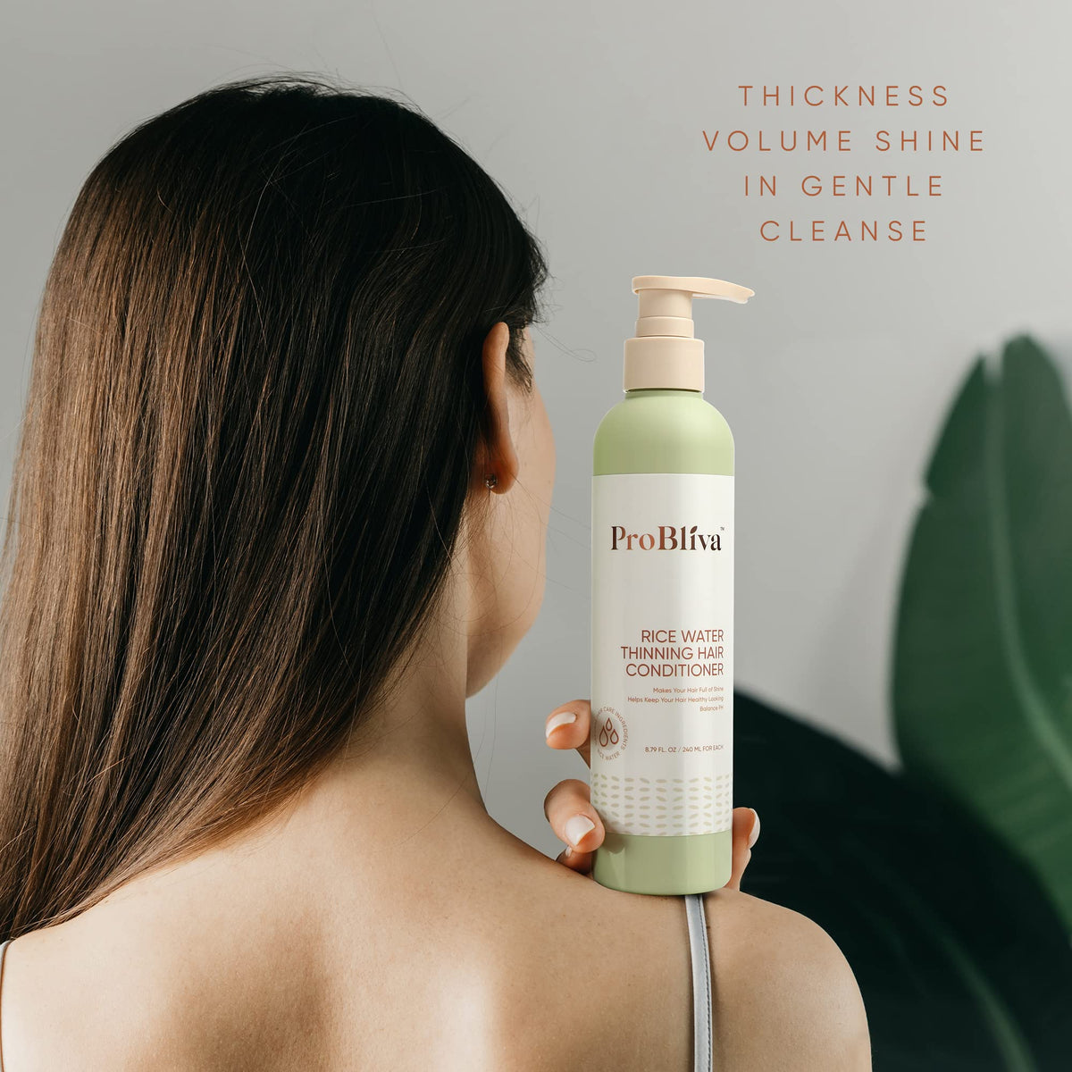 ProBliva bottles staged on bathroom shelf suggesting daily routine
