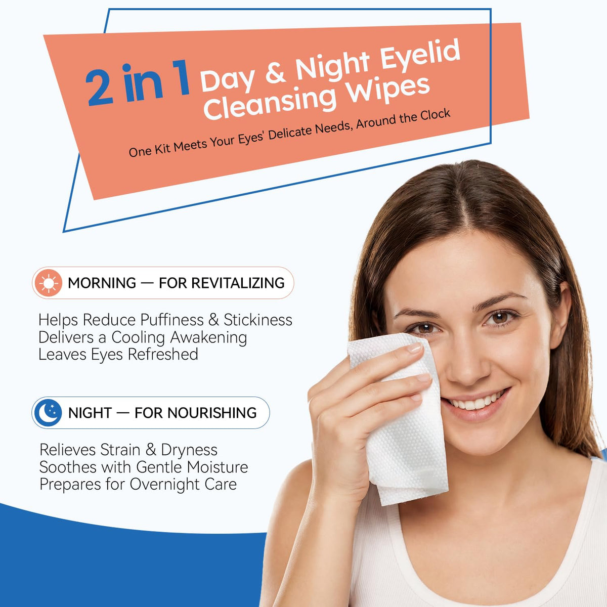 ProCIV morning wipe close-up with cucumber extract visible for refresh