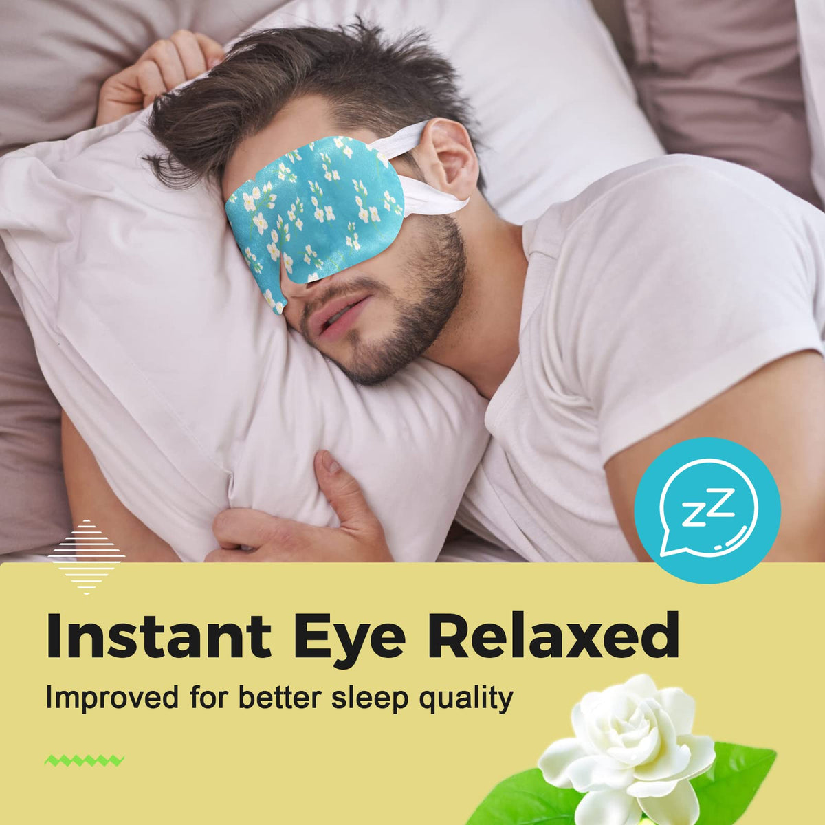 ProCIV opened packet revealing the mask and steam pad for quick single-use relief