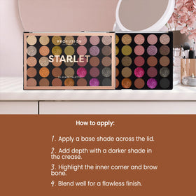 Profusion Cosmetics next to a ruler to show compact size and travel-friendly benefit