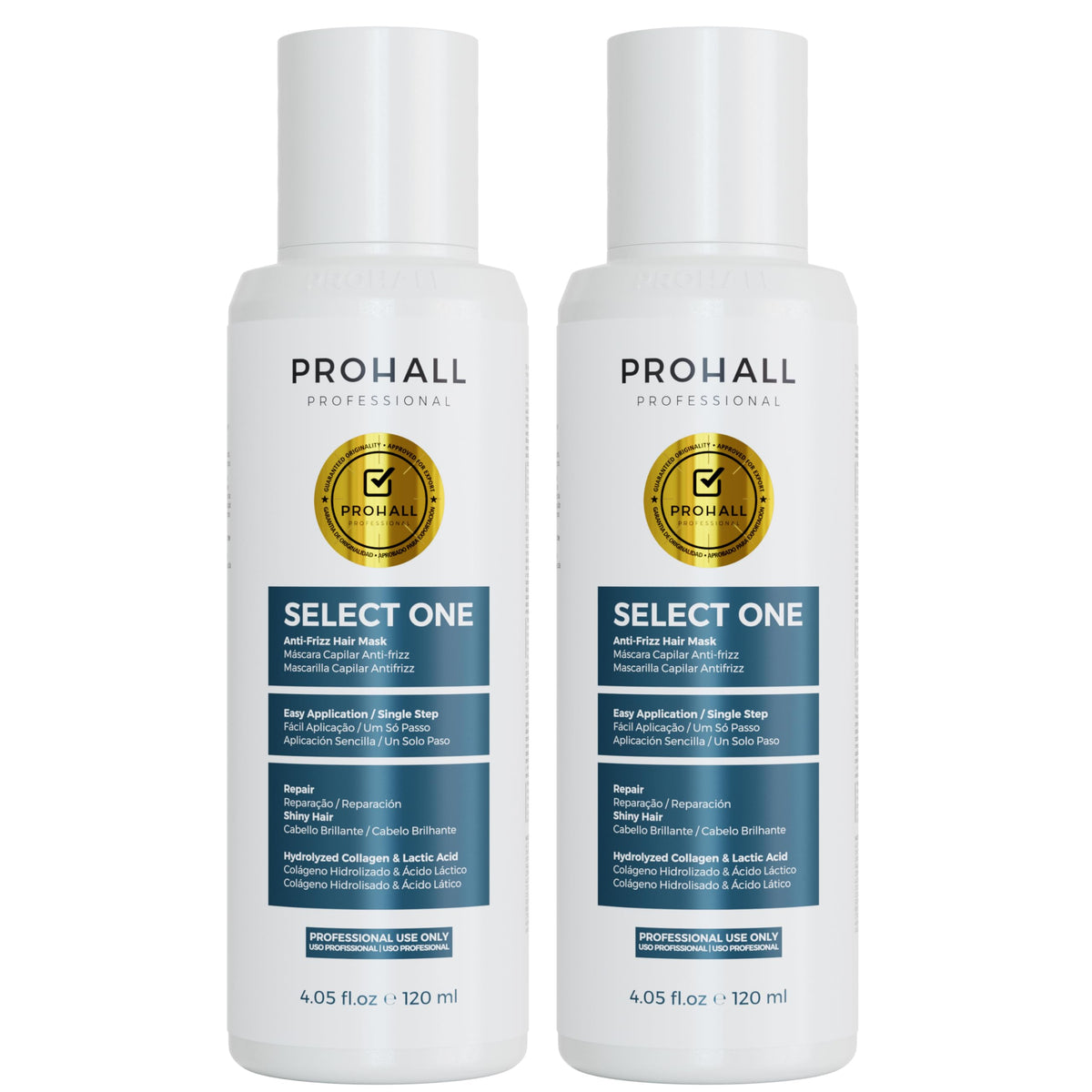 Prohall Select One front packaging showing product benefits and formaldehyde-free claim