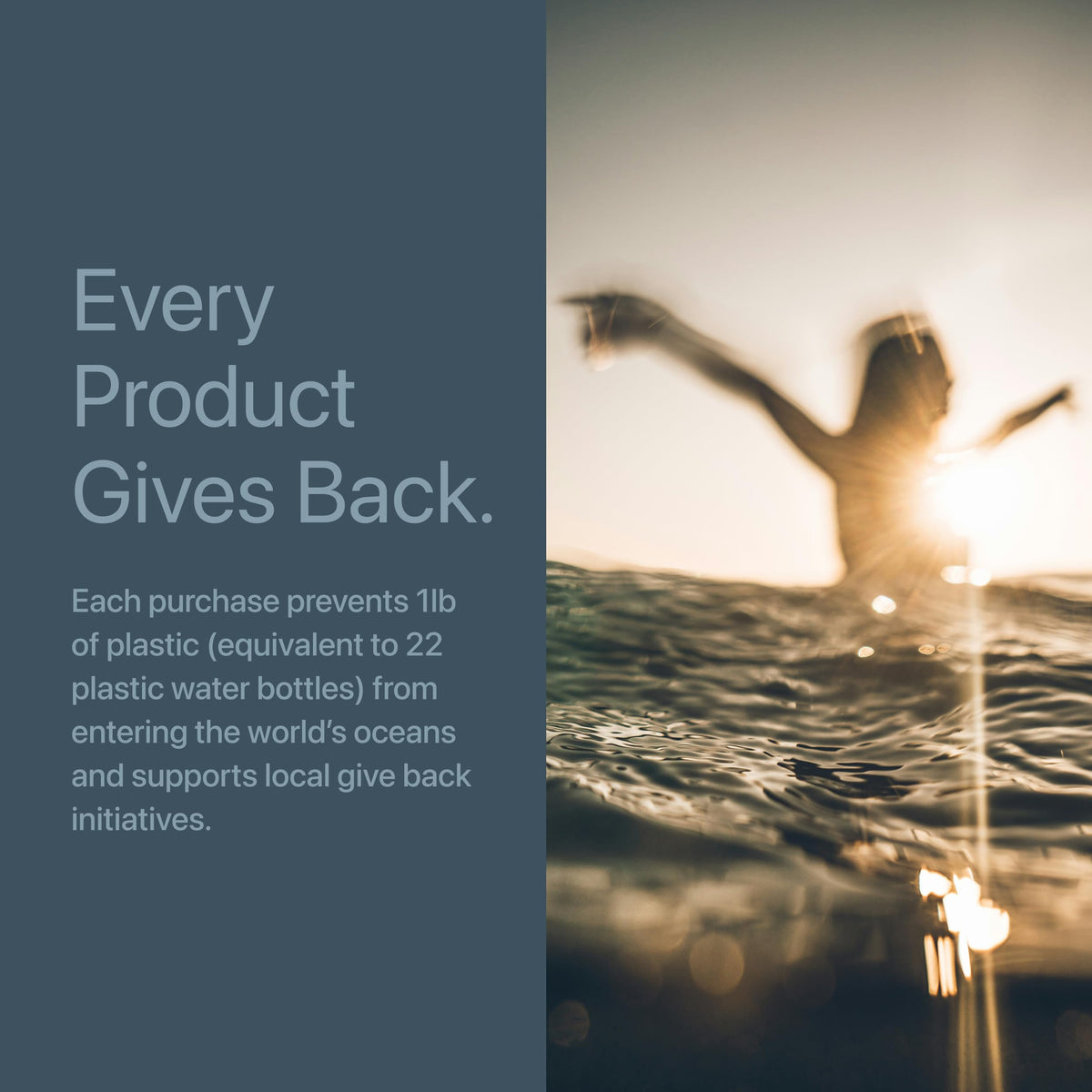 Project Reef in use during surfing illustrating water resistance and active protection