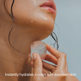 Project Reef lotion in hand applied to skin for immediate cooling relief