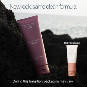 Project Reef sunscreen texture close-up showing smooth spreadability benefit