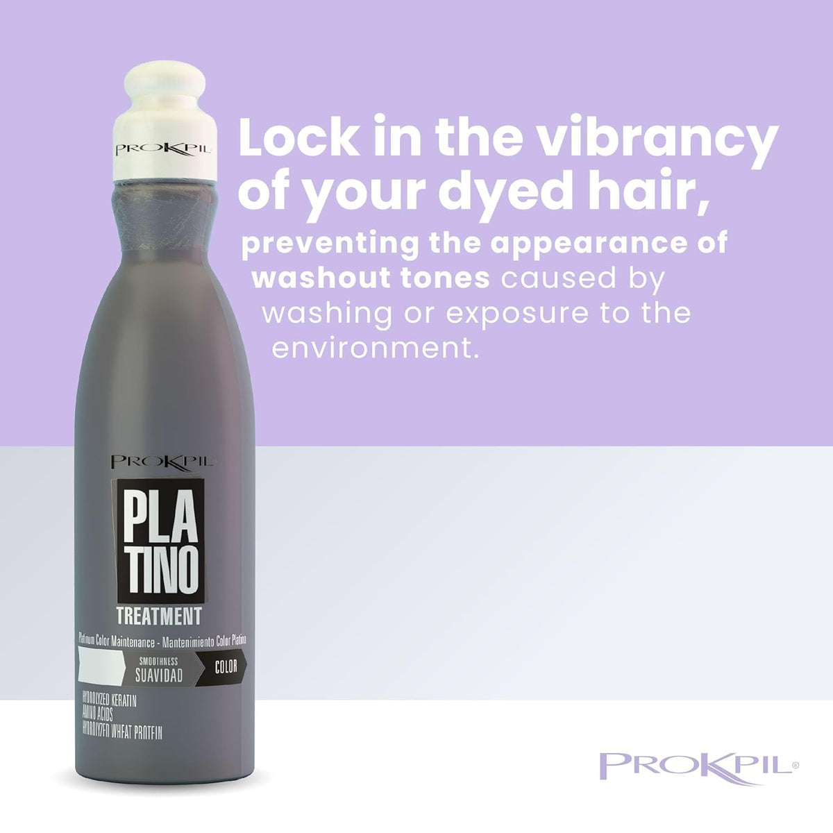 Prokpil before and after shows reduced brassiness and cooler silver benefit