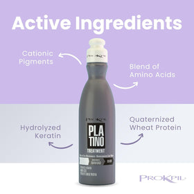 Prokpil lifestyle image model with platinum hair showing glossy, refreshed benefit