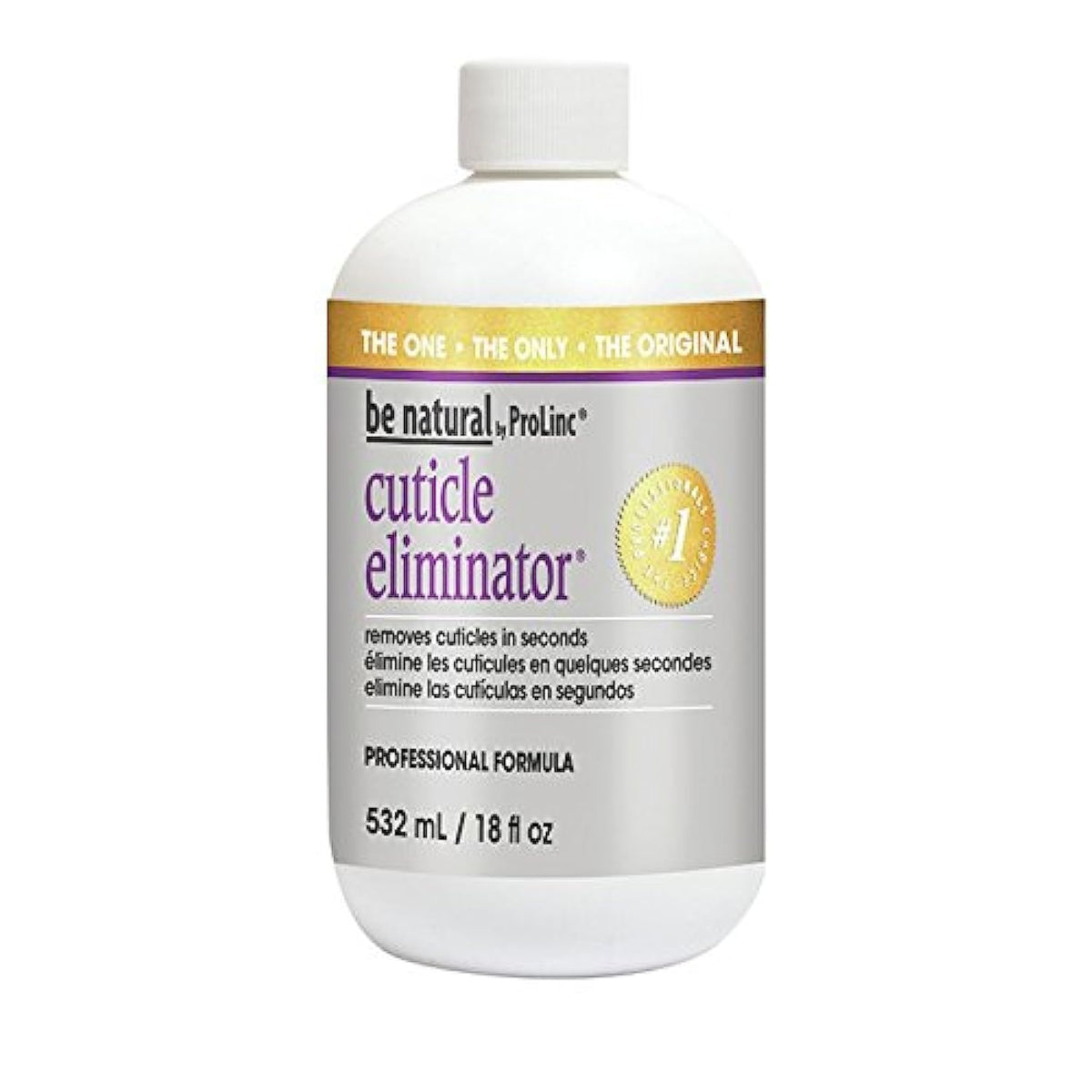 ProLinc front label view showing bottle and professional cuticle solution benefit