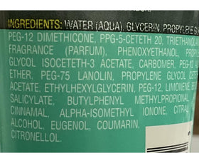 PROLINE applied in hands demonstrating spreadability and lightweight hydration benefit