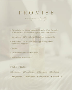 Promise Prenatal lifestyle image on bedside showing nightly routine and improved skin comfort