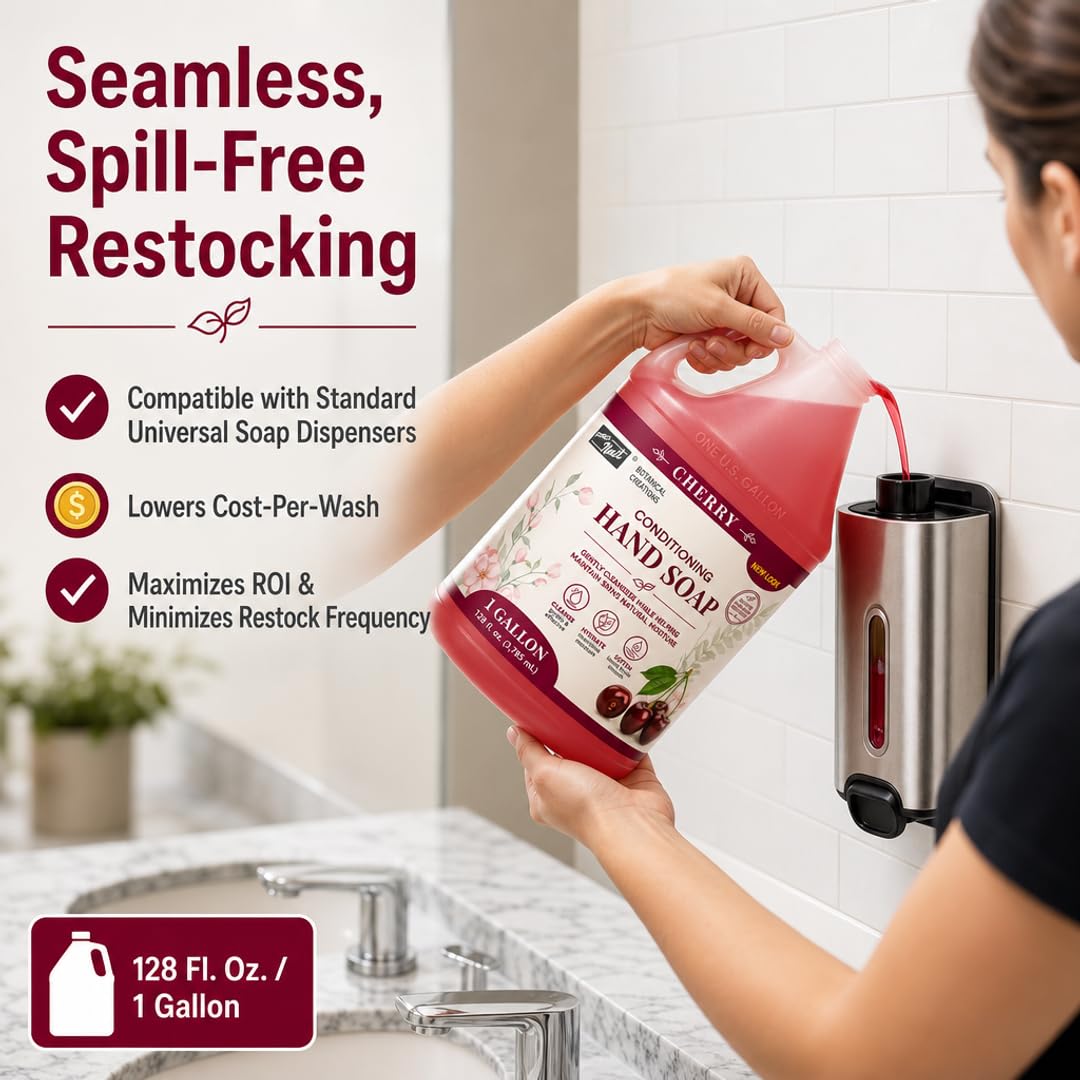 PRO NAIL NAIL SYSTEMS gallon refill in a salon dispenser for professional use