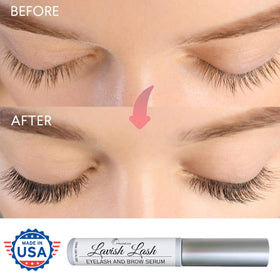 Pronexa Lavish Lash applied to eyebrow sparse area showing regrowth focus