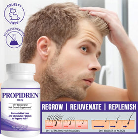 Pronexa Propidren with saw palmetto berries highlighting botanical support