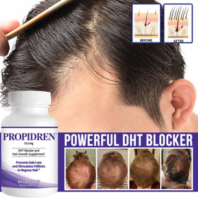 Pronexa Propidren ingredients spread showcasing natural DHT blockers