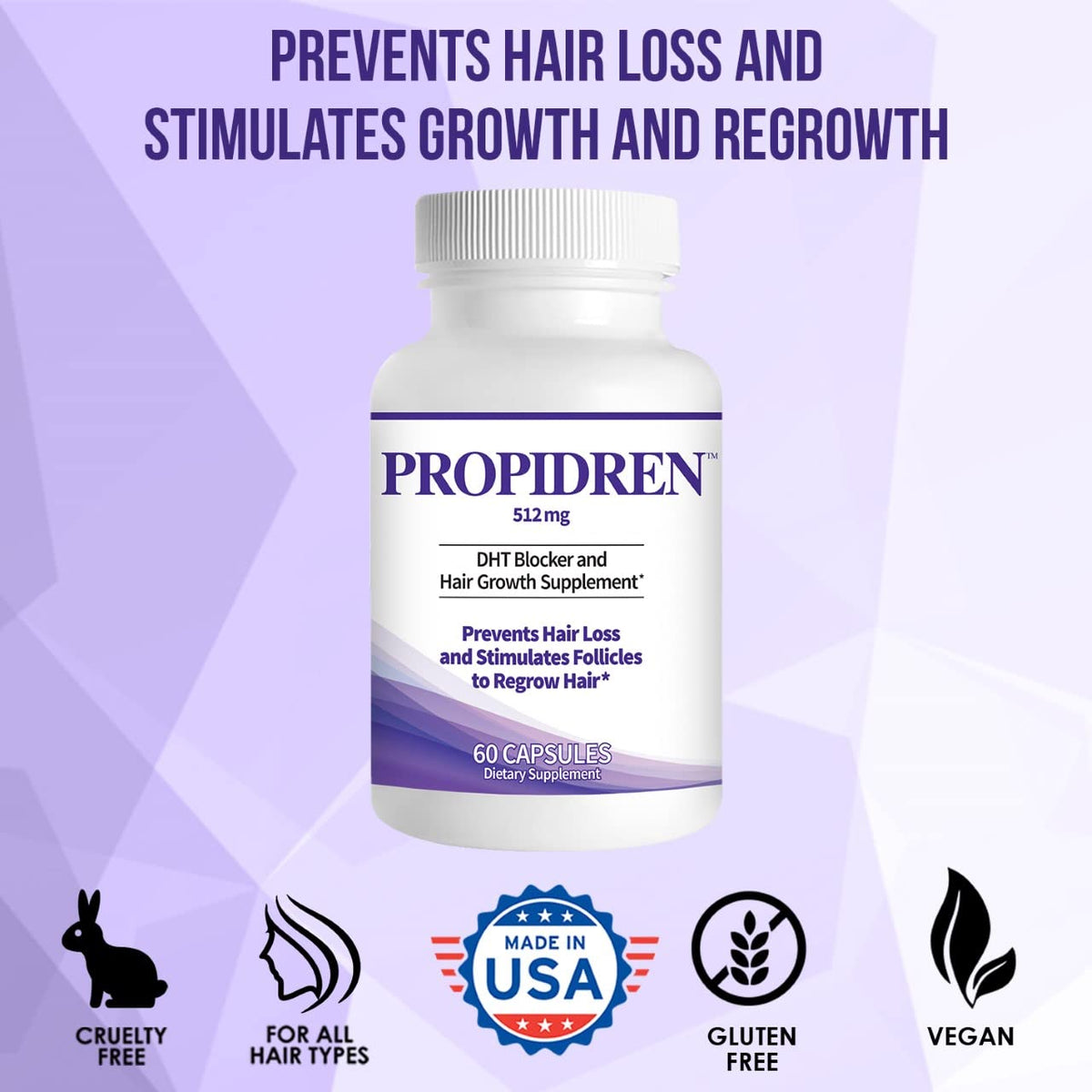 Pronexa Propidren label detail with supplement facts and dosage