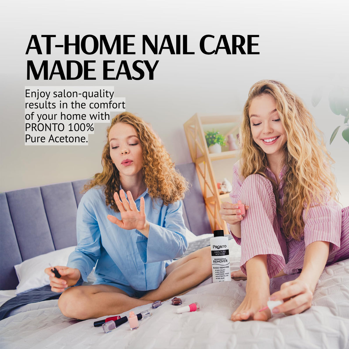Pronto result showing clean natural nails after removal to illustrate product effectiveness