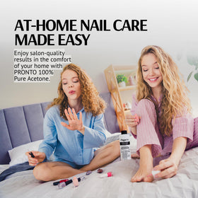 Pronto result showing clean natural nails after removal to illustrate product effectiveness