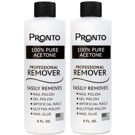 Pronto front packaging showing two 8 fl oz bottles and clear label for quick identification